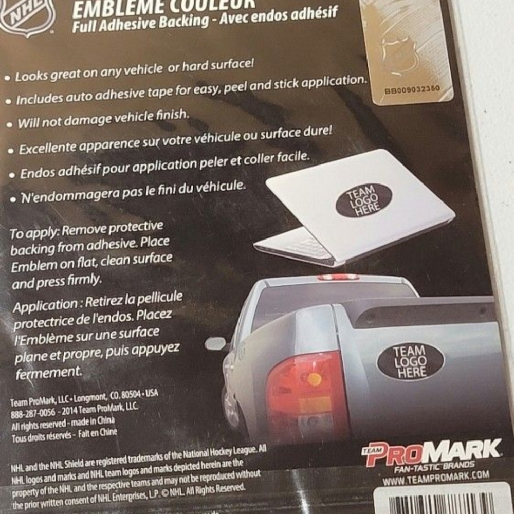 LOS ANGELES KINGS ALUMINUM HIGH QUALITY LOGO ADHESIVE BACK - Picture 3 of 3